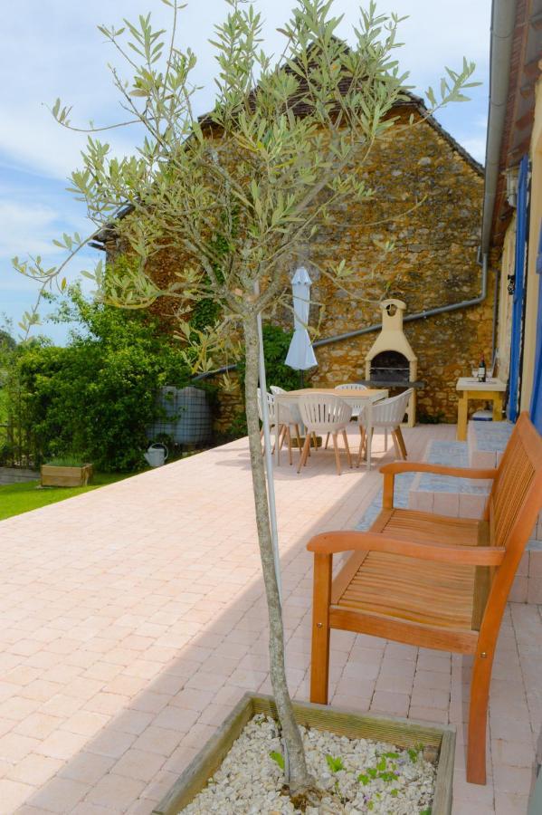 Aux Volets Bleus Chez Mark & Sylvie Rouffignac Saint-Cernin Exterior foto